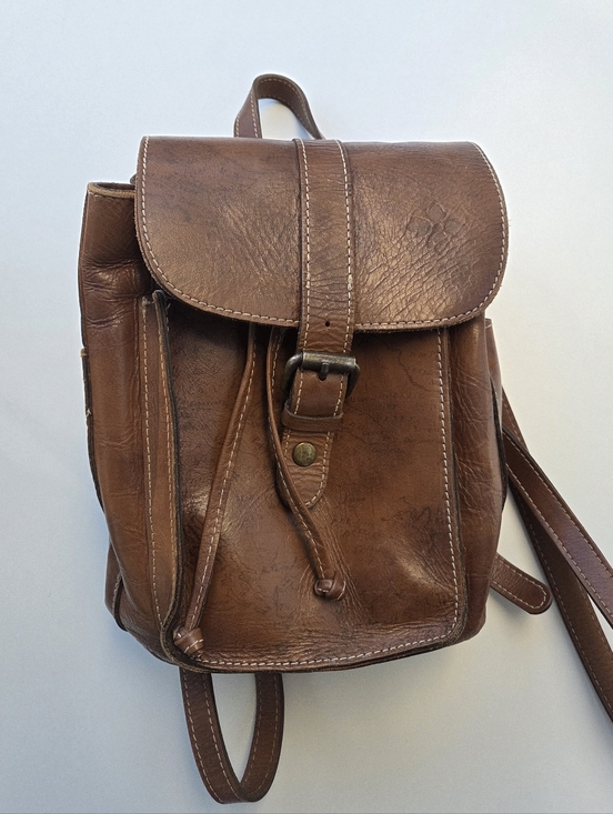 Patricia Nash leather Aberdeen Map Embossed collection backpack